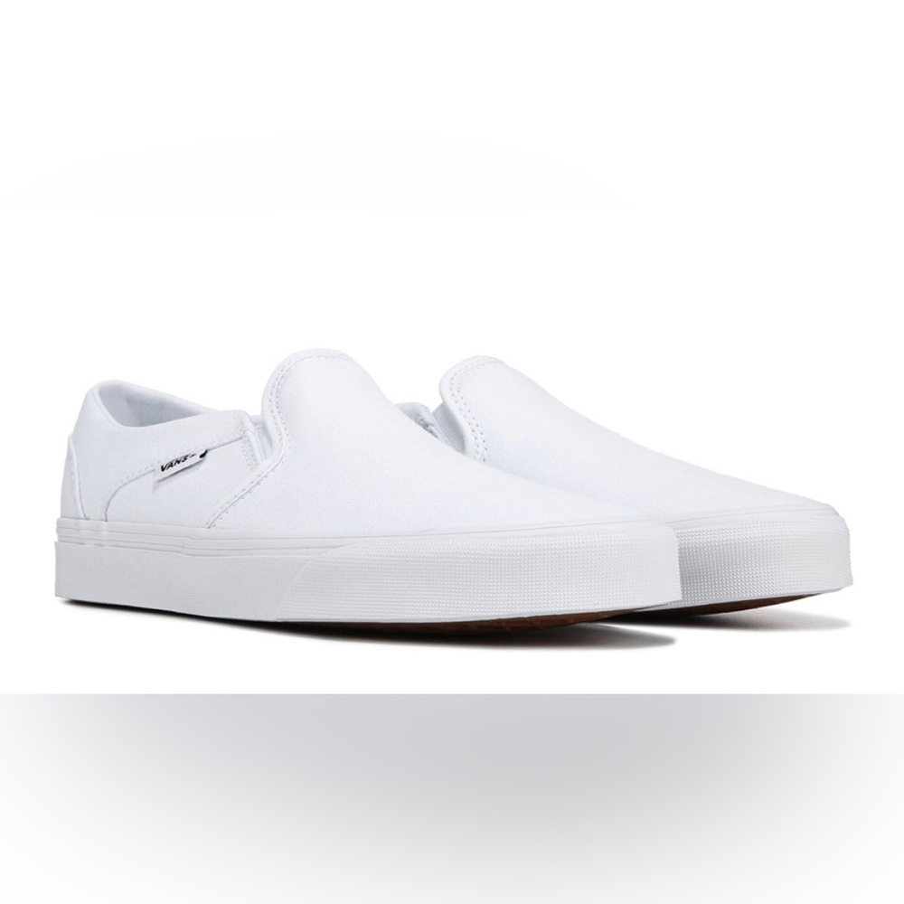 Vans White Women’s Slip-On Loafers